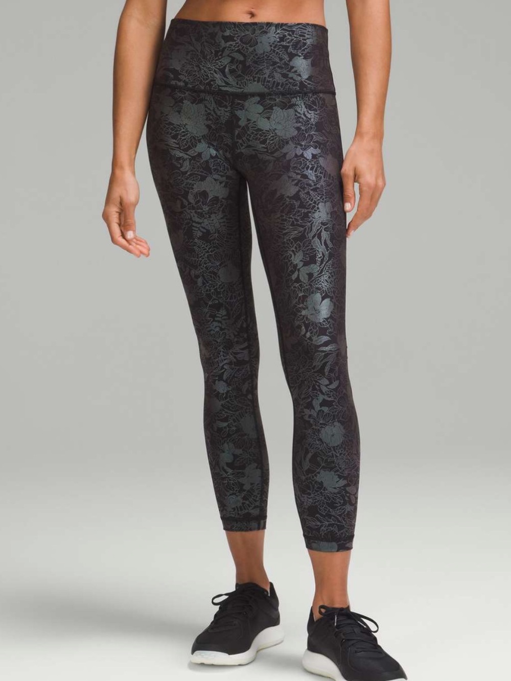 Lululemon Wunder Under High-Rise Tight Shine Logo Flourish Black Iridescent 4